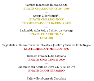 Cata cena maridada con vinos de Enate en LOS CABEZUDOS (miércoles, 17)