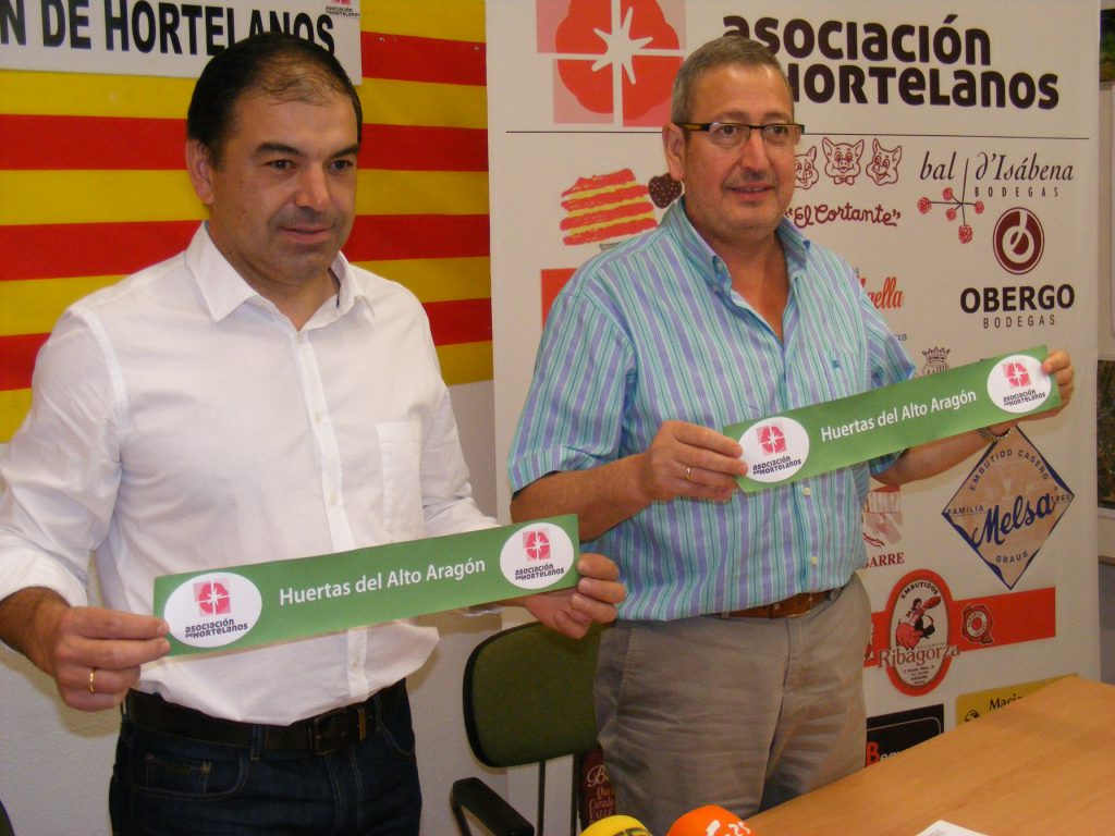 Hortelanos y tomate rosa de Barbastro. FOTO: Ángel Huguet