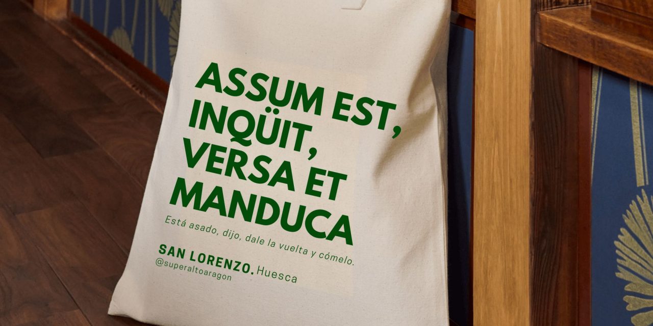 Supermercados Altoaragón pone a la venta una bolsa de san Lorenzo a beneficio del Banco de alimentos de Huesca