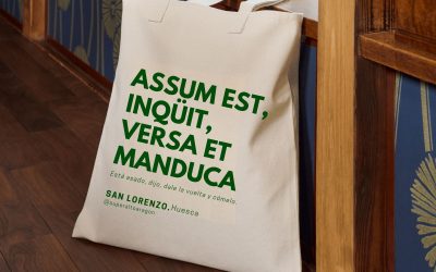 Supermercados Altoaragón pone a la venta una bolsa de san Lorenzo a beneficio del Banco de alimentos de Huesca