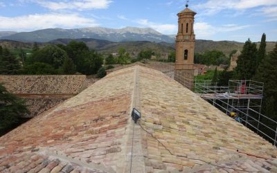 La Diputación de Zaragoza termina el arreglo de las cubiertas de la iglesia de Veruela