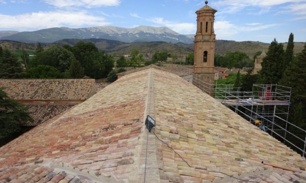 La Diputación de Zaragoza termina el arreglo de las cubiertas de la iglesia de Veruela