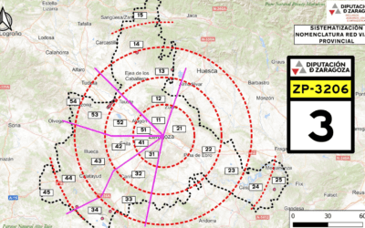 La Diputación de Zaragoza actualiza la nomenclatura de sus carreteras