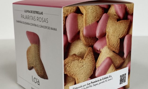 Supermercados Altoaragón y Pastelería Loa lanzan las ‘pajaritas rosas’ contra el cáncer