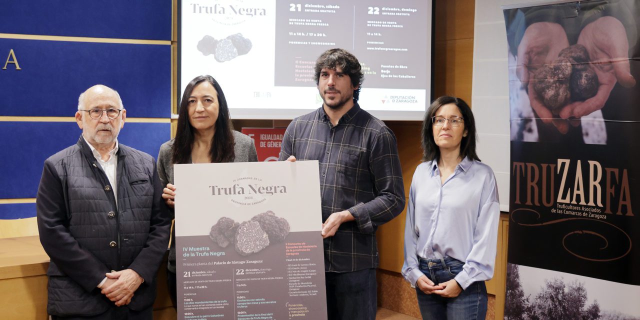 Las IV Jornadas de la Trufa Negra de la provincia de Zaragoza se consolidan con un programa integral que une formación, mercado y alta gastronomía