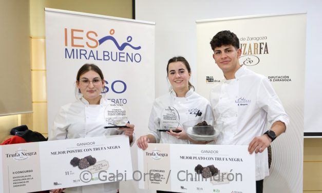 El IES Miralbueno gana el II Concurso de Cocina de Trufa Negra de las Escuelas de Hostelería de la provincia de Zaragoza