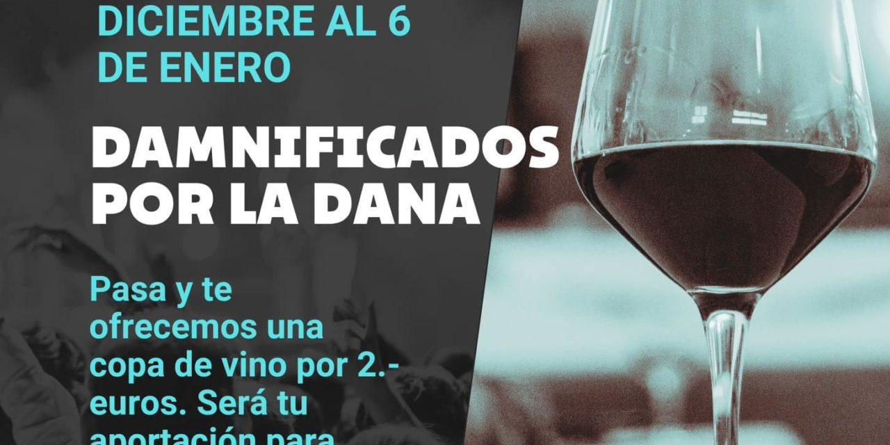 Vino solidario en apoyo a los damnificados por la DANA