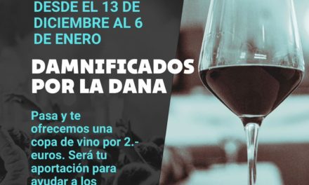 Vino solidario en apoyo a los damnificados por la DANA