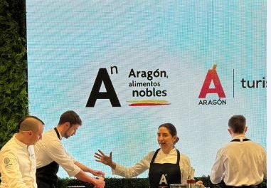 Con el slogan “Aragón, un destino, mil sabores”, la presencia de Aragón tendrá un importante protagonismo durante Madrid Fusión