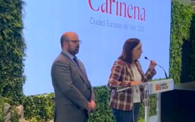 Cariñena Ciudad Europea del Vino se ha presentado en el estand de Aragón en Fitur