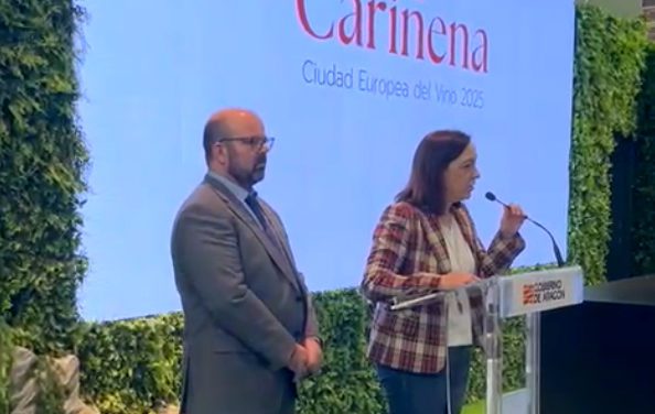 Cariñena Ciudad Europea del Vino se ha presentado en el estand de Aragón en Fitur